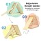 Foldable Wooden Triangle Climbing Ladder with 21 Strips Perfect for Indoor Play